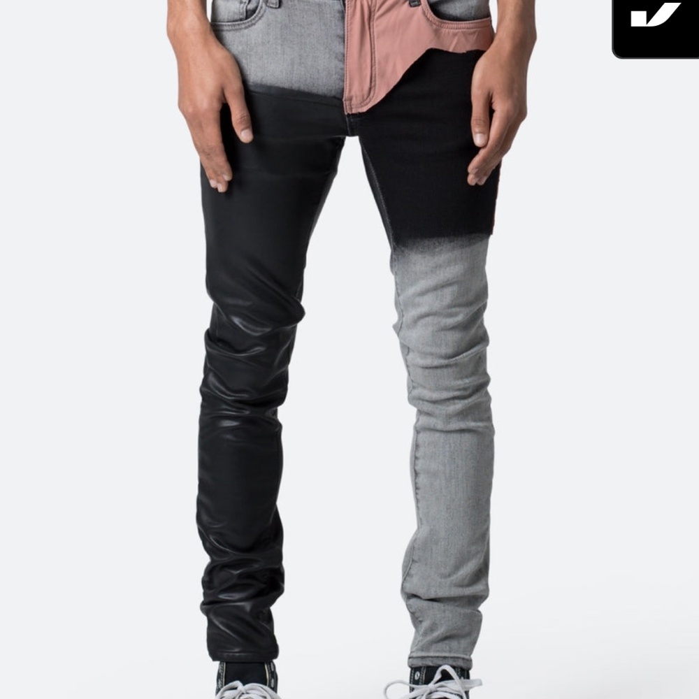 mnml X596 Patched Skinny Denim - Multi Size 31 / 32